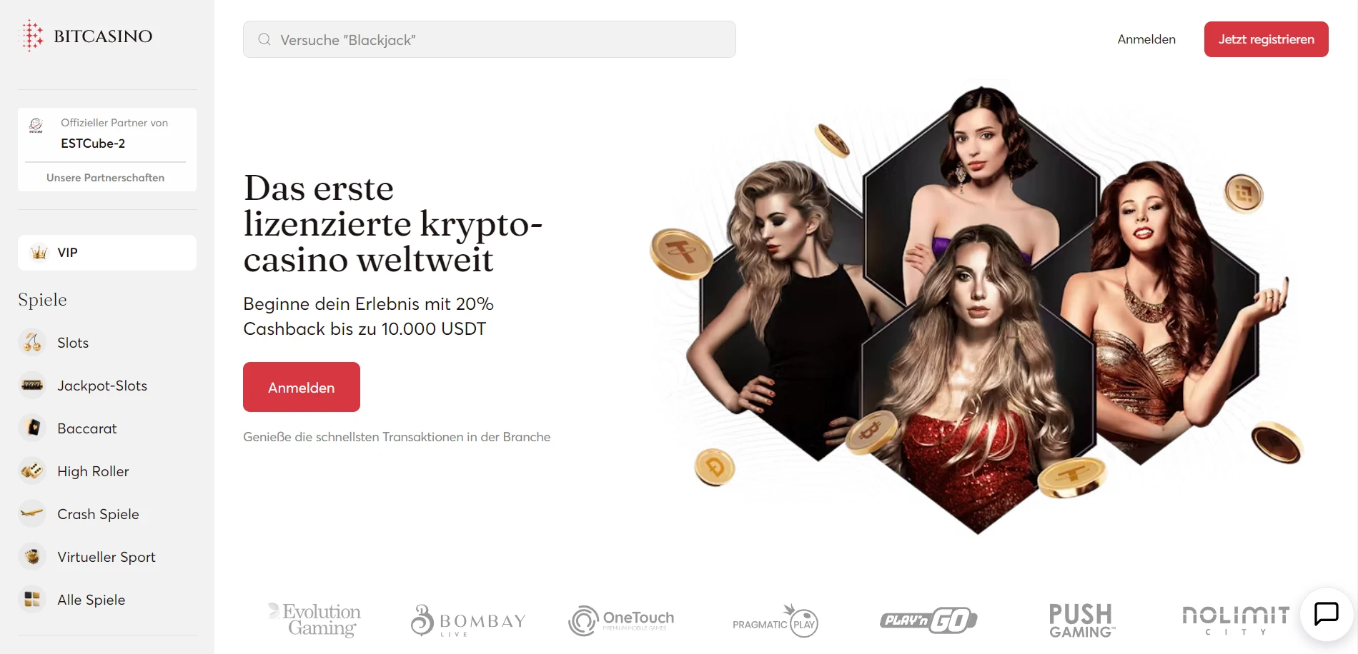 Bitcasino.io Screenshot