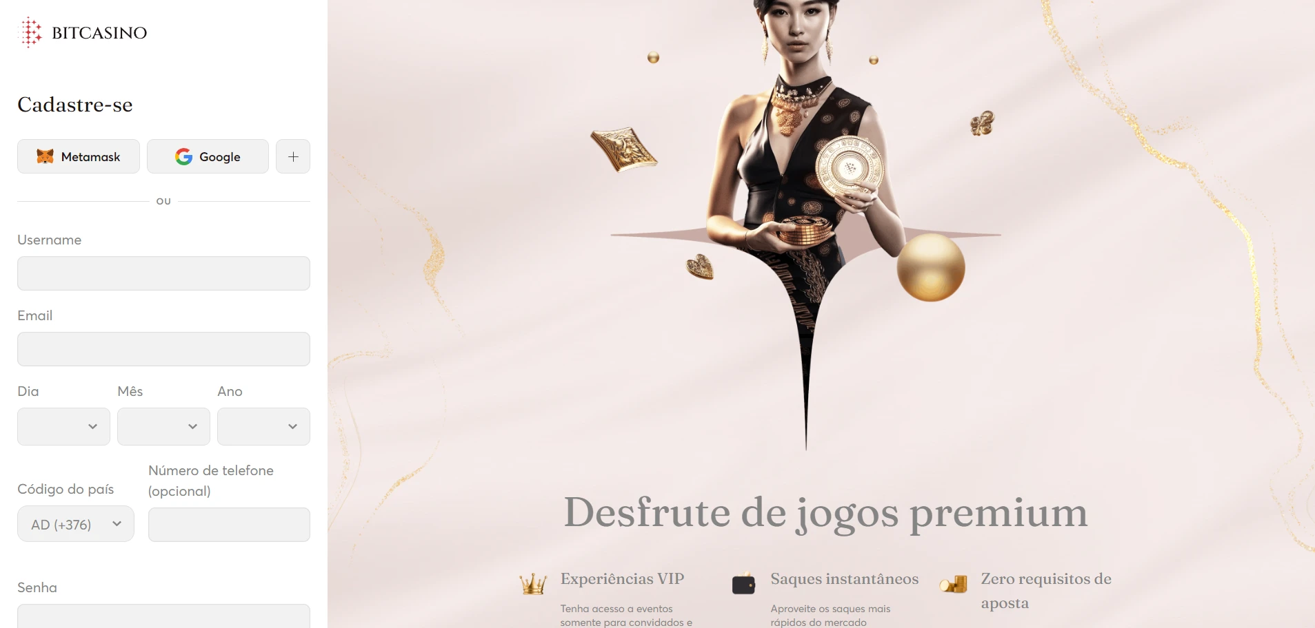 Bitcasino.io Screenshot