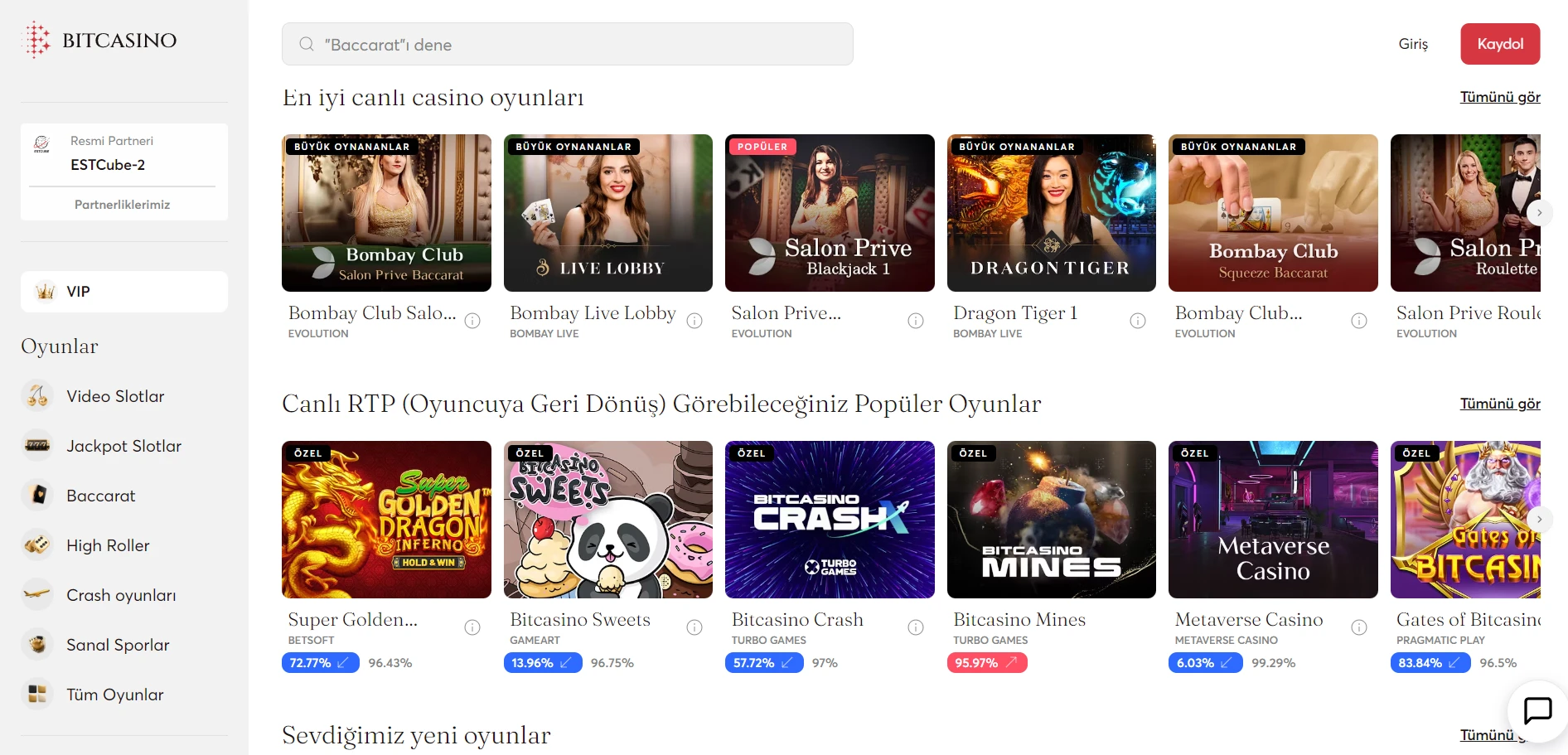 Bitcasino.io Screenshot