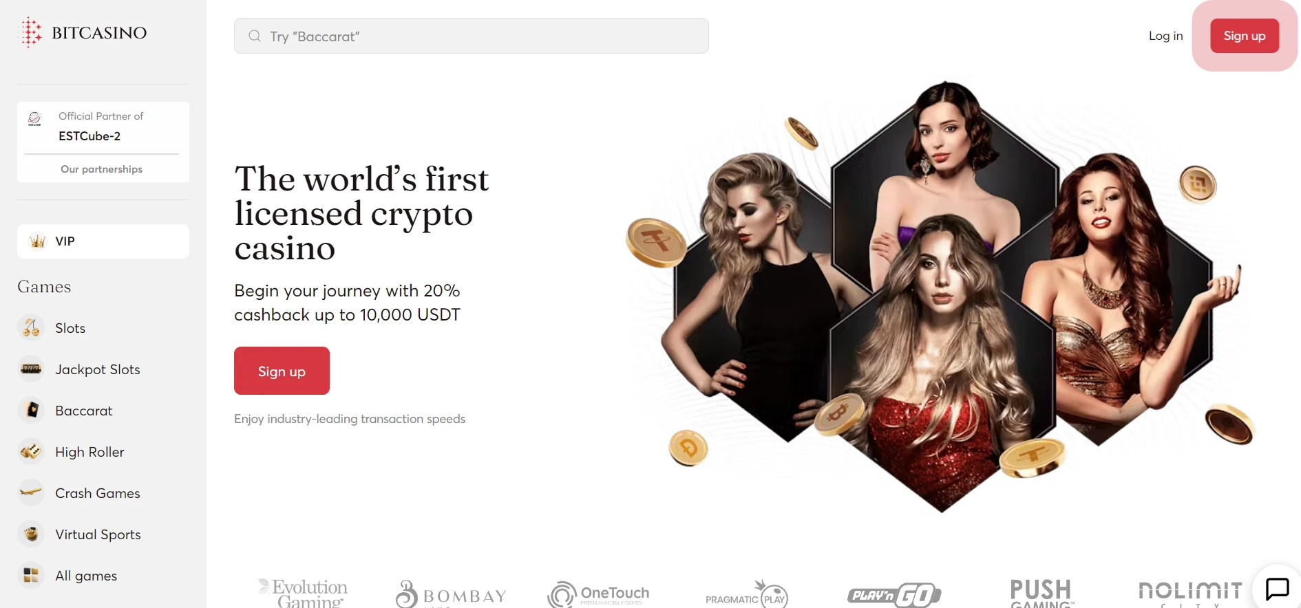 Bitcasino.io Screenshot