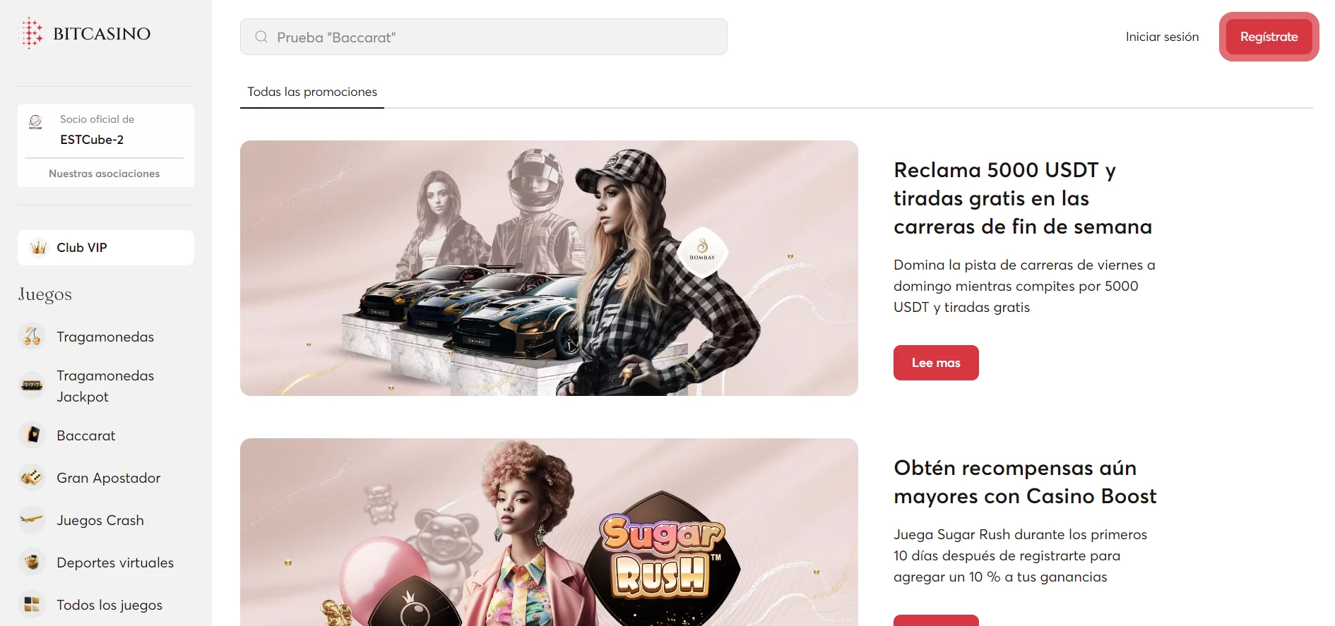 Bitcasino.io Screenshot