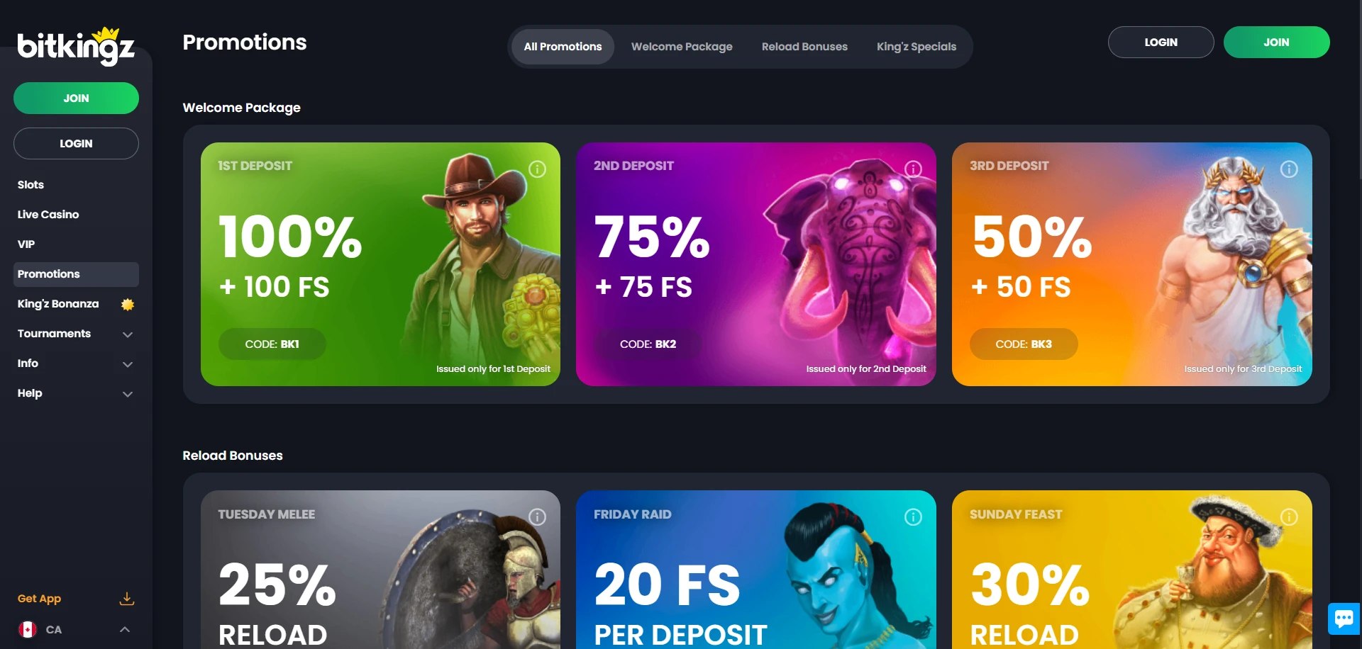 BitKingz Casino Screenshot