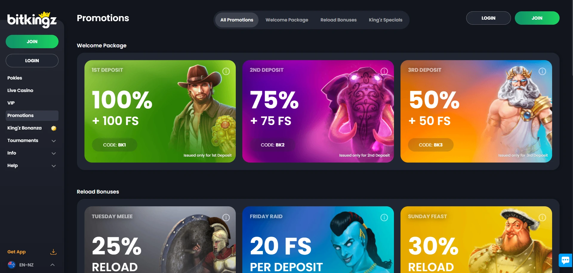 BitKingz Casino Screenshot