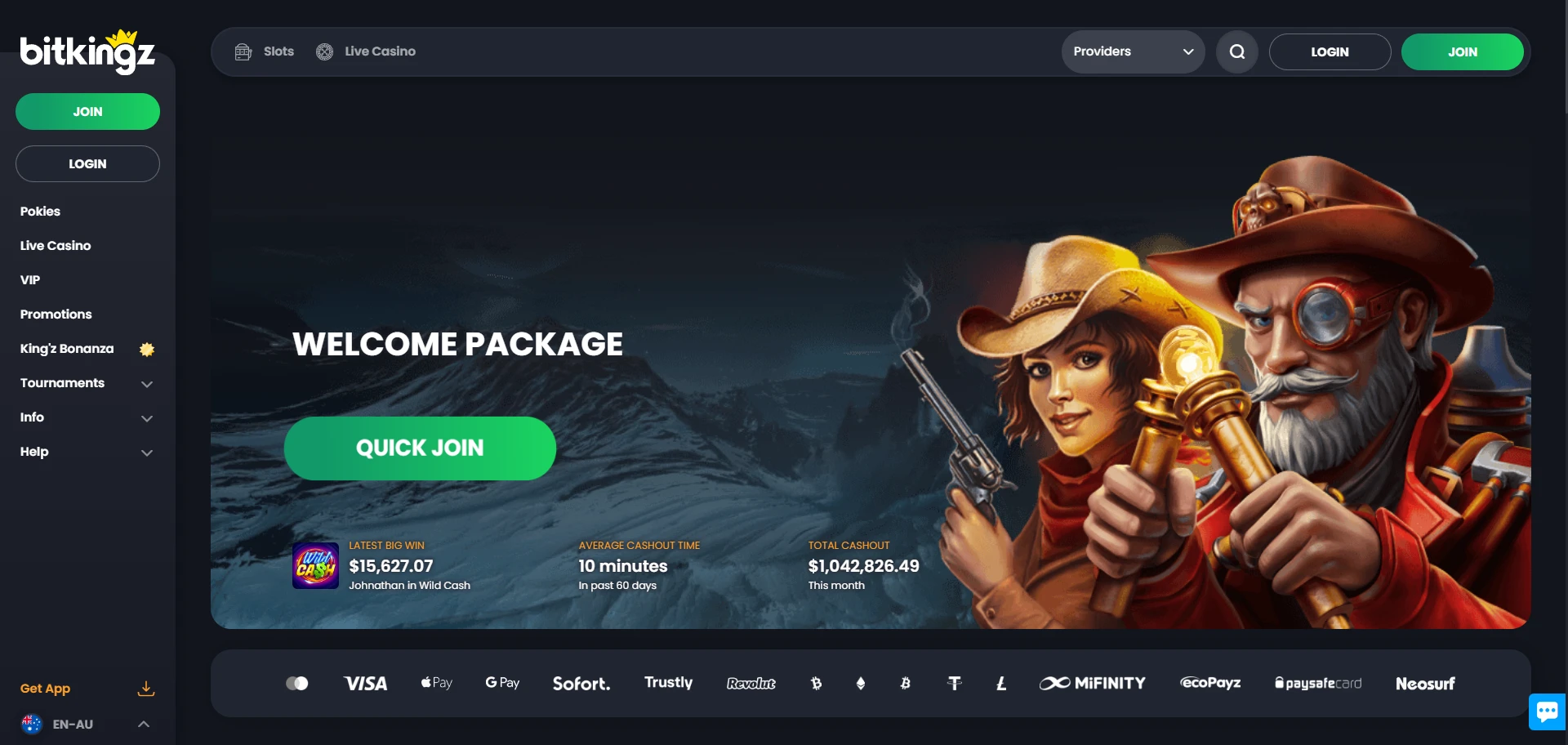 BitKingz Casino Screenshot