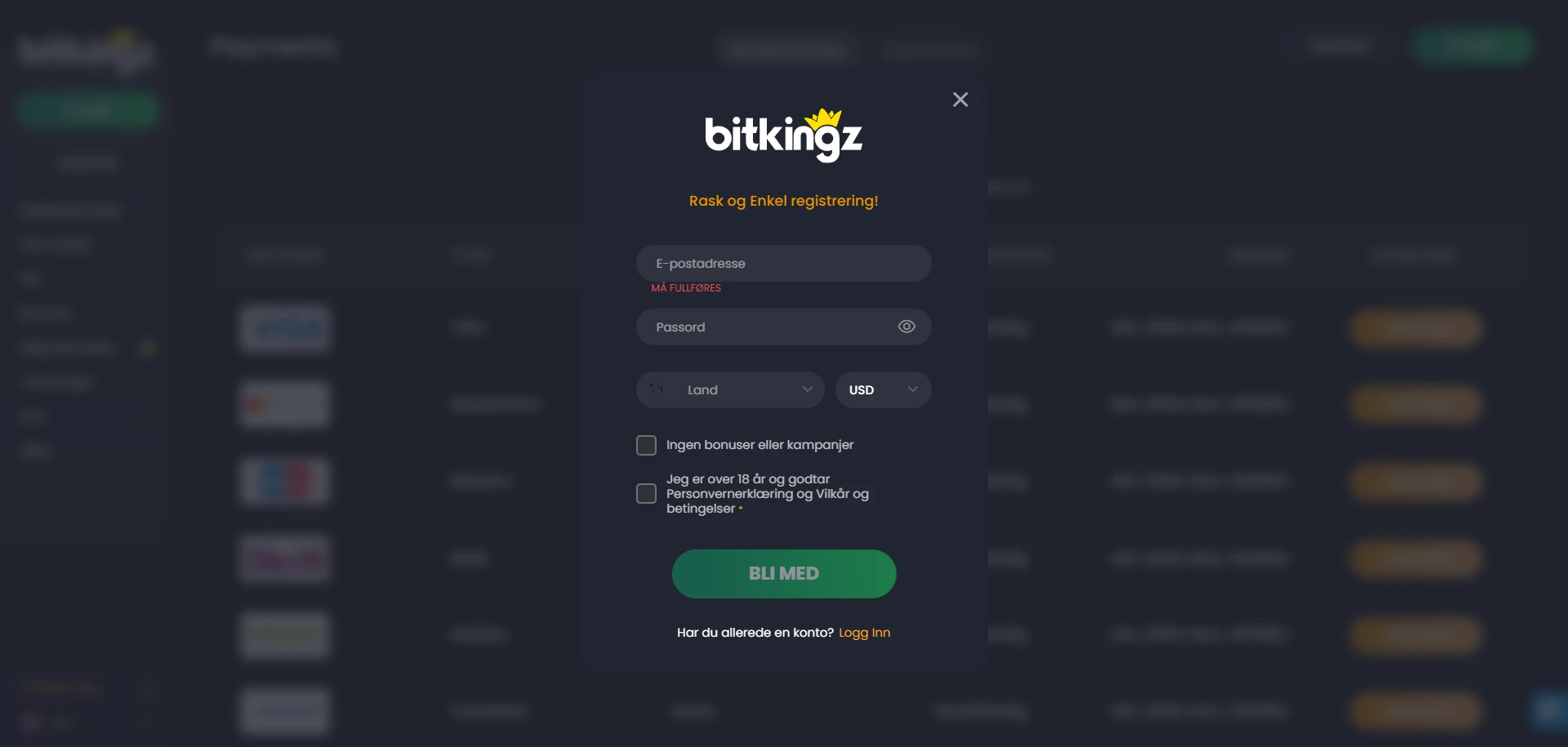 BitKingz Casino Screenshot