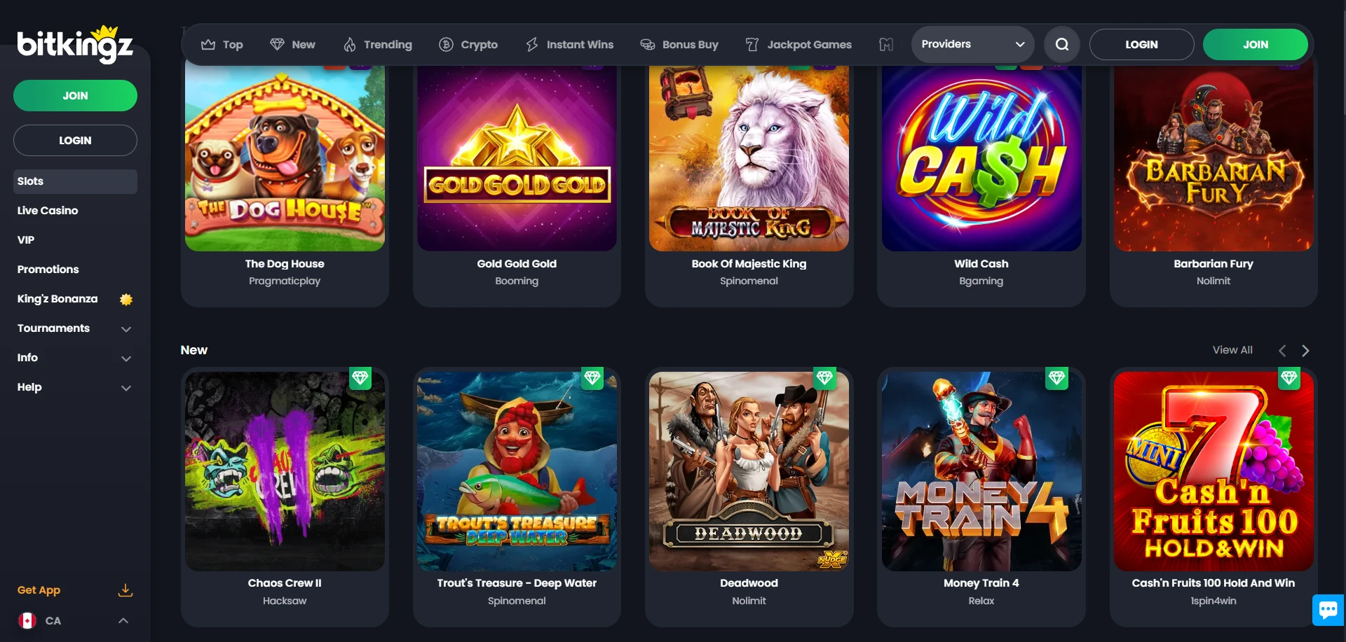 BitKingz Casino Screenshot