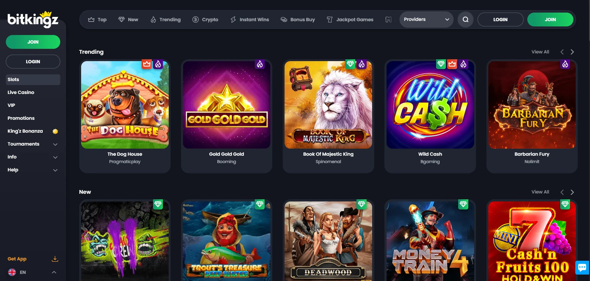 BitKingz Casino Screenshot