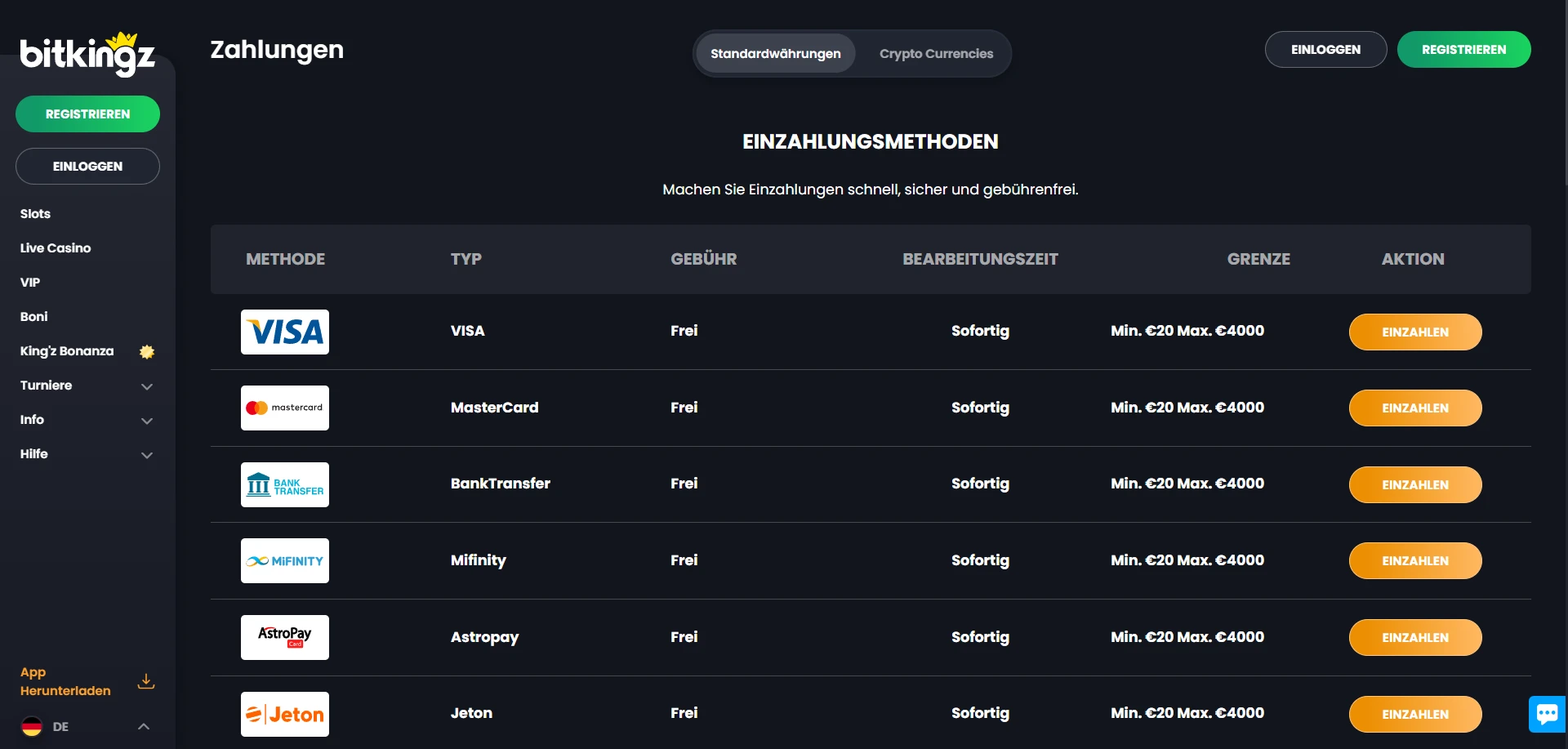 BitKingz Casino Screenshot