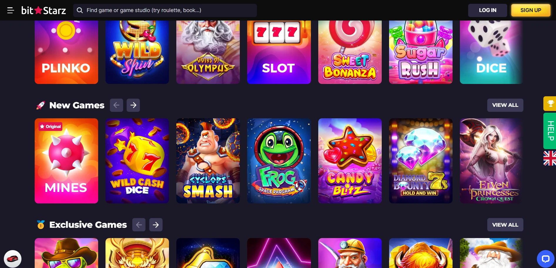 Bitstarz Casino Screenshot