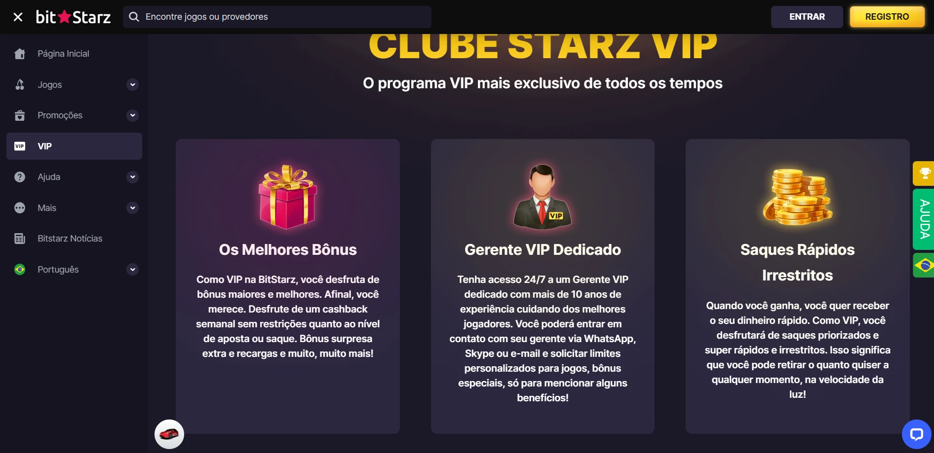 Bitstarz Casino Screenshot