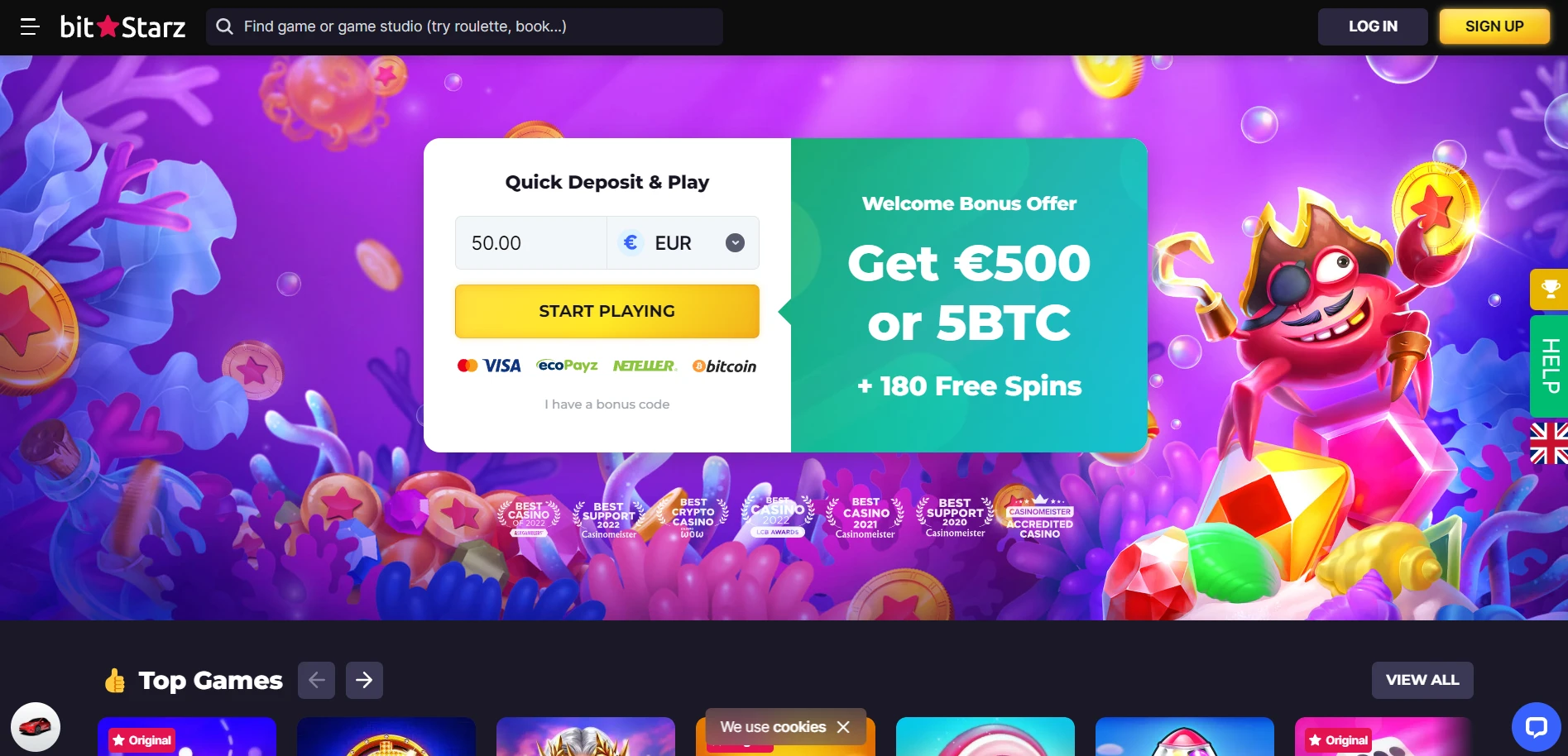 Bitstarz Casino Screenshot