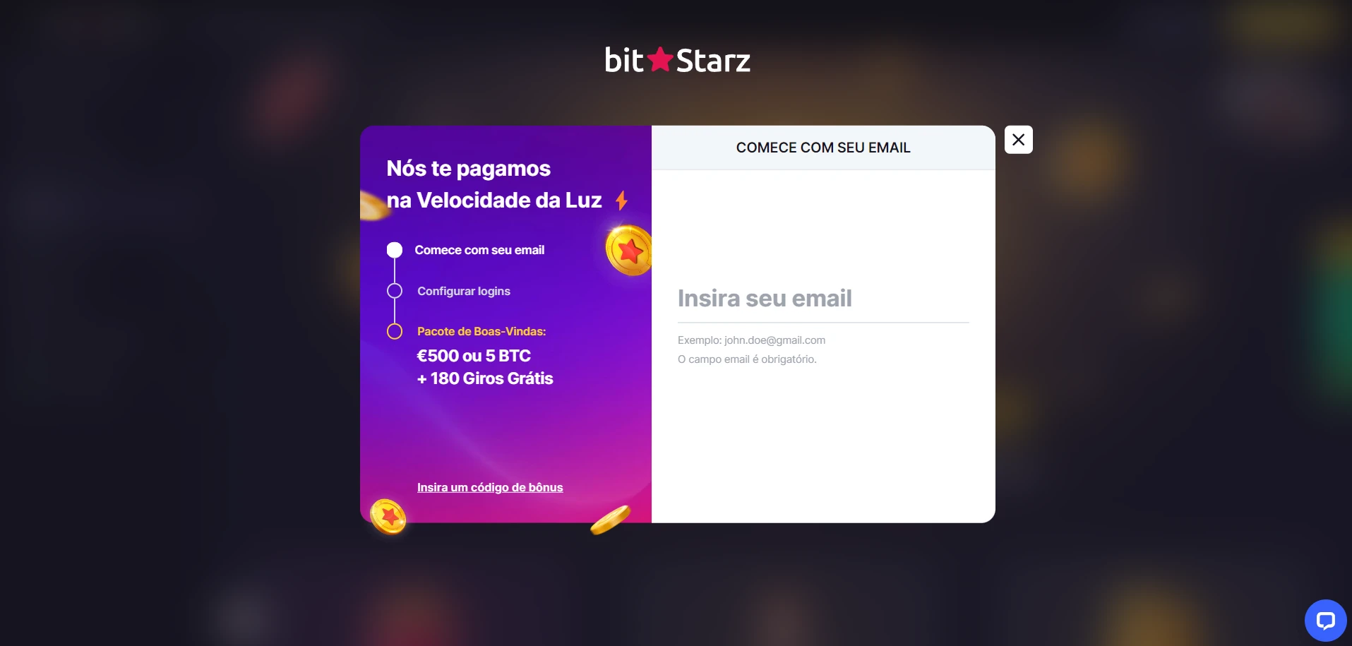Bitstarz Casino Screenshot