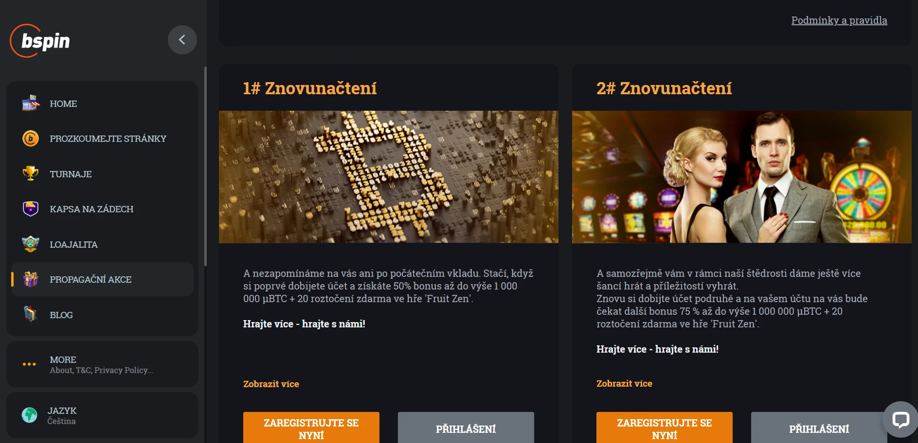Bspin.io Casino Screenshot