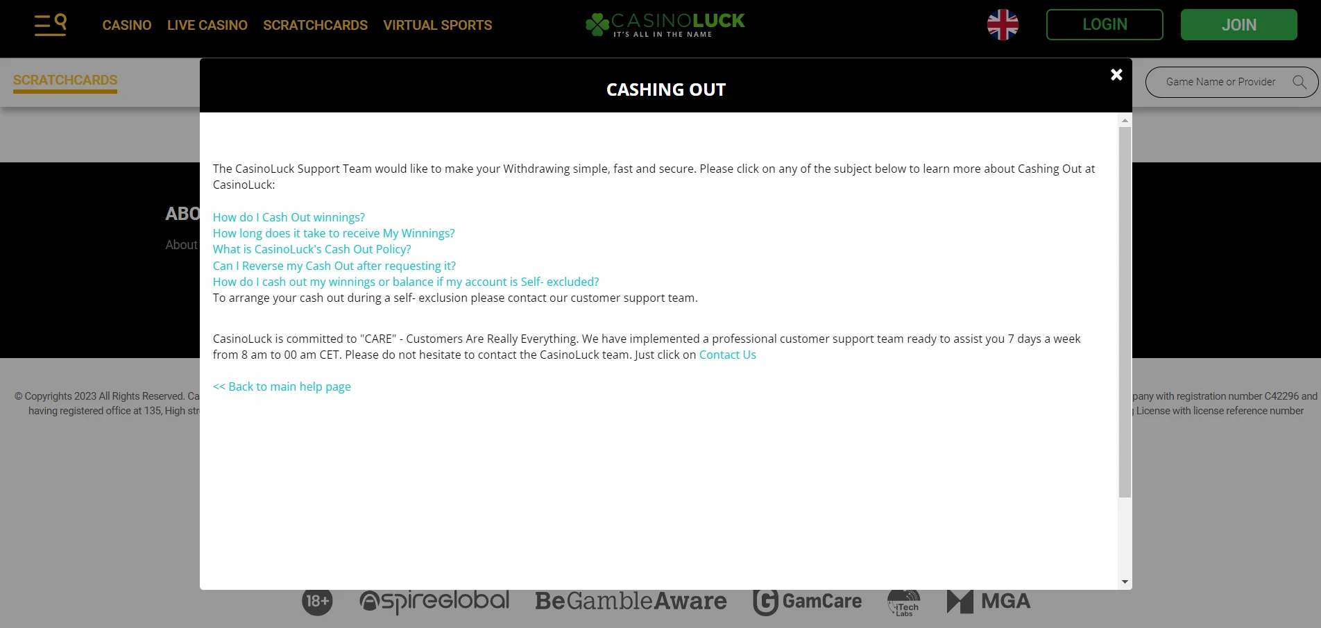 Casino Luck Screenshot