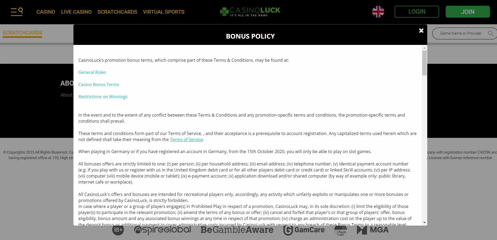 Casino Luck Screenshot