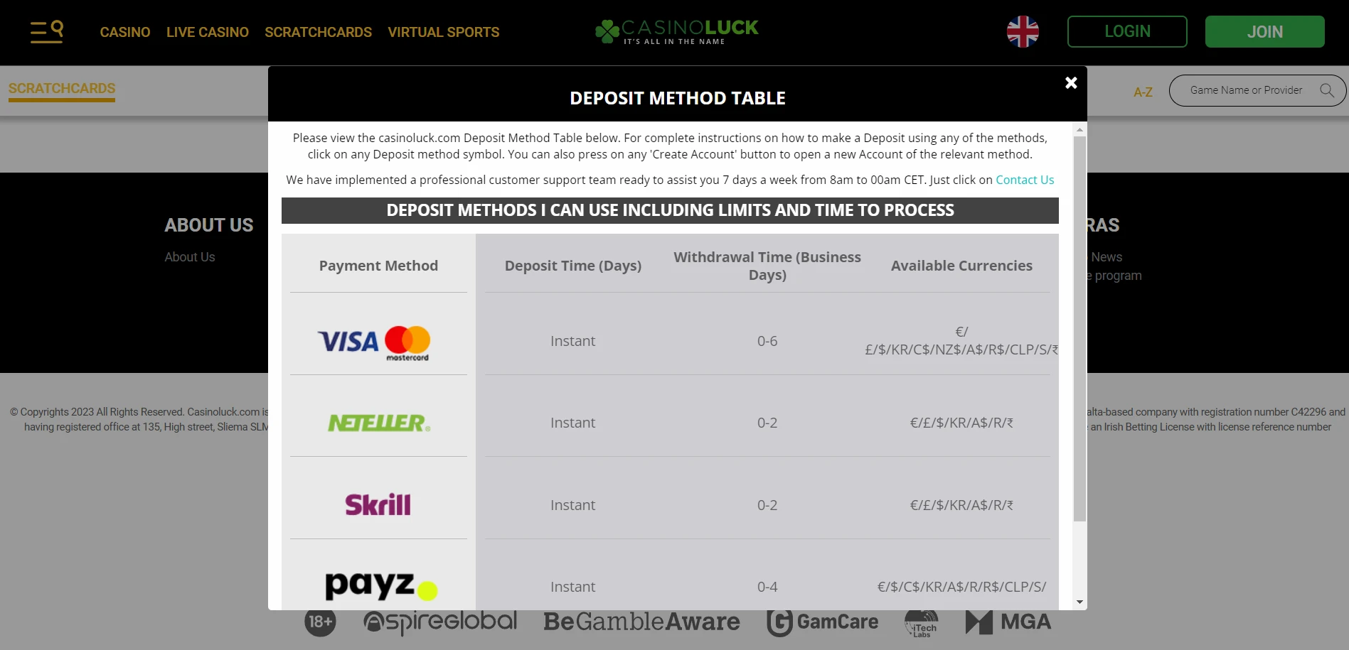 Casino Luck Screenshot