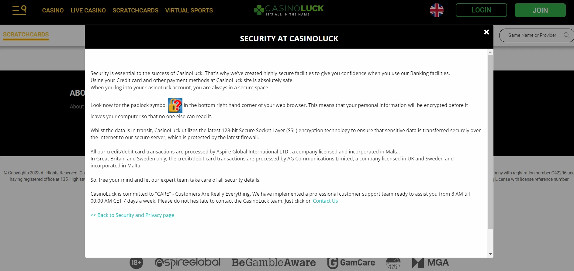 Casino Luck Screenshot