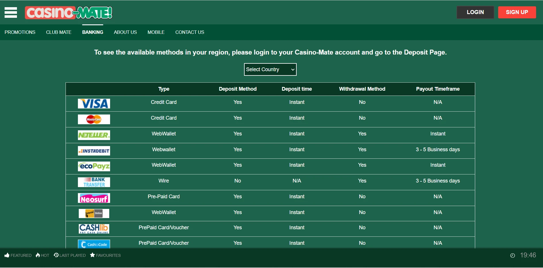 Casino Mate Screenshot