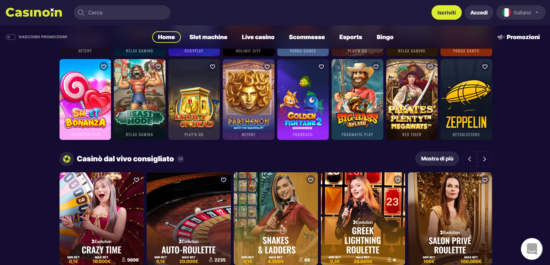 Casinoin Screenshot