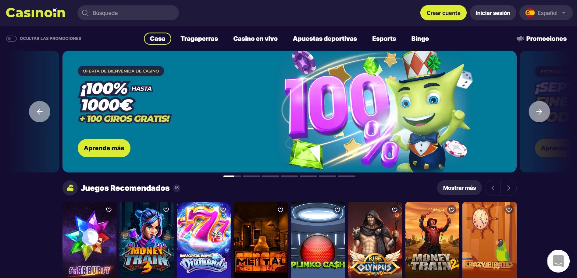 Casinoin Screenshot