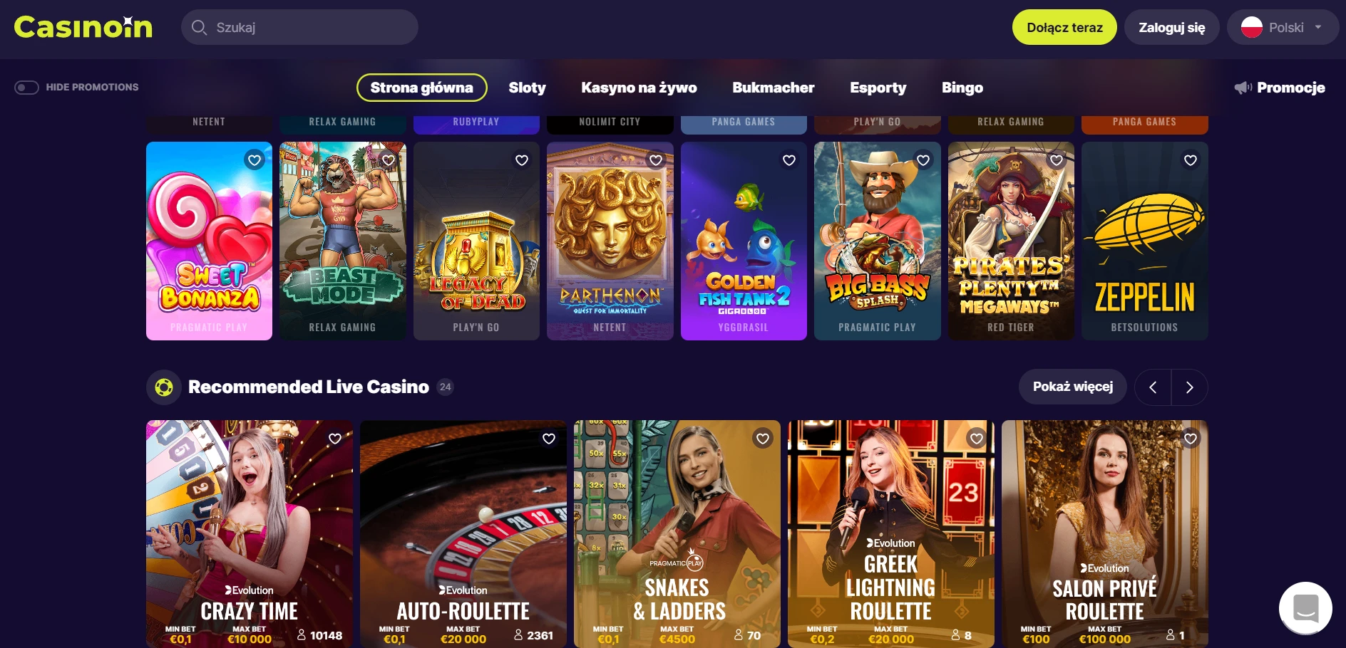 Casinoin Screenshot