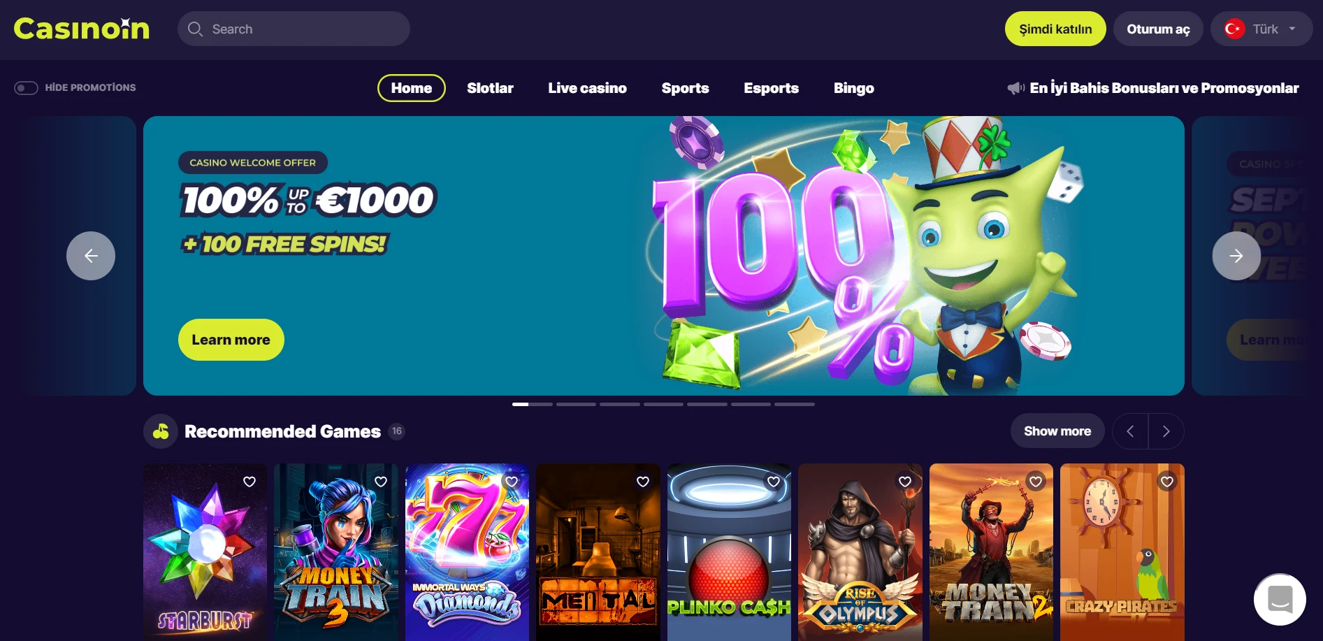 Casinoin Screenshot