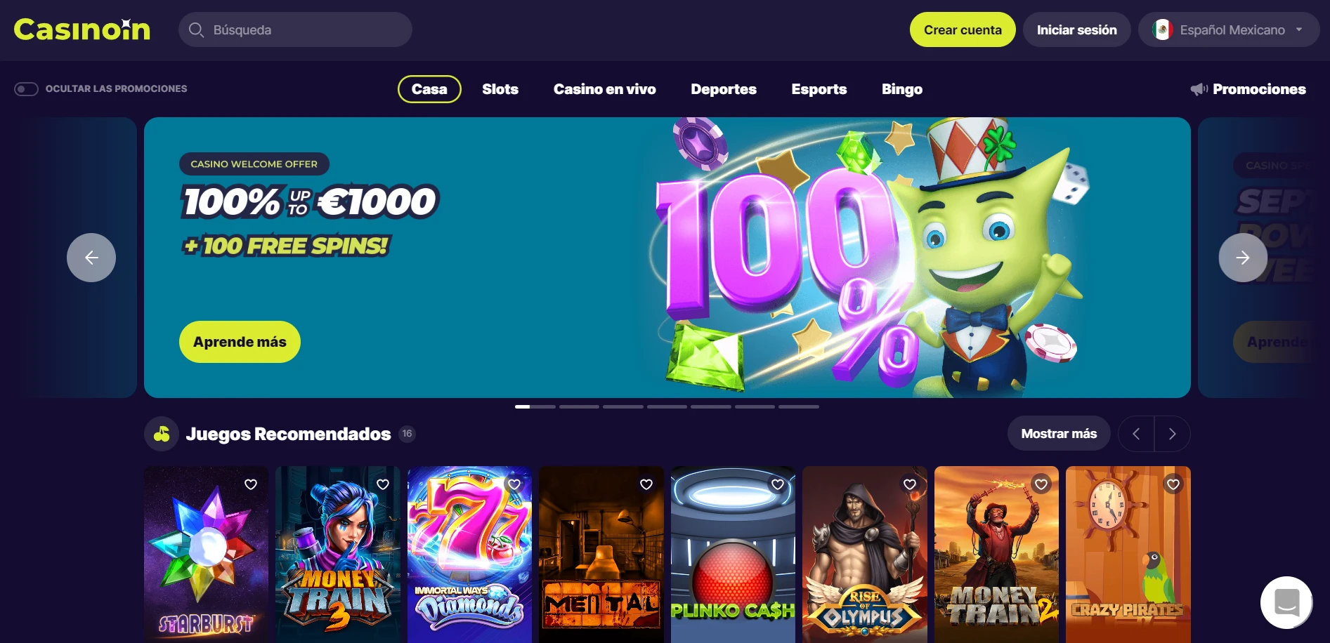 Casinoin Screenshot