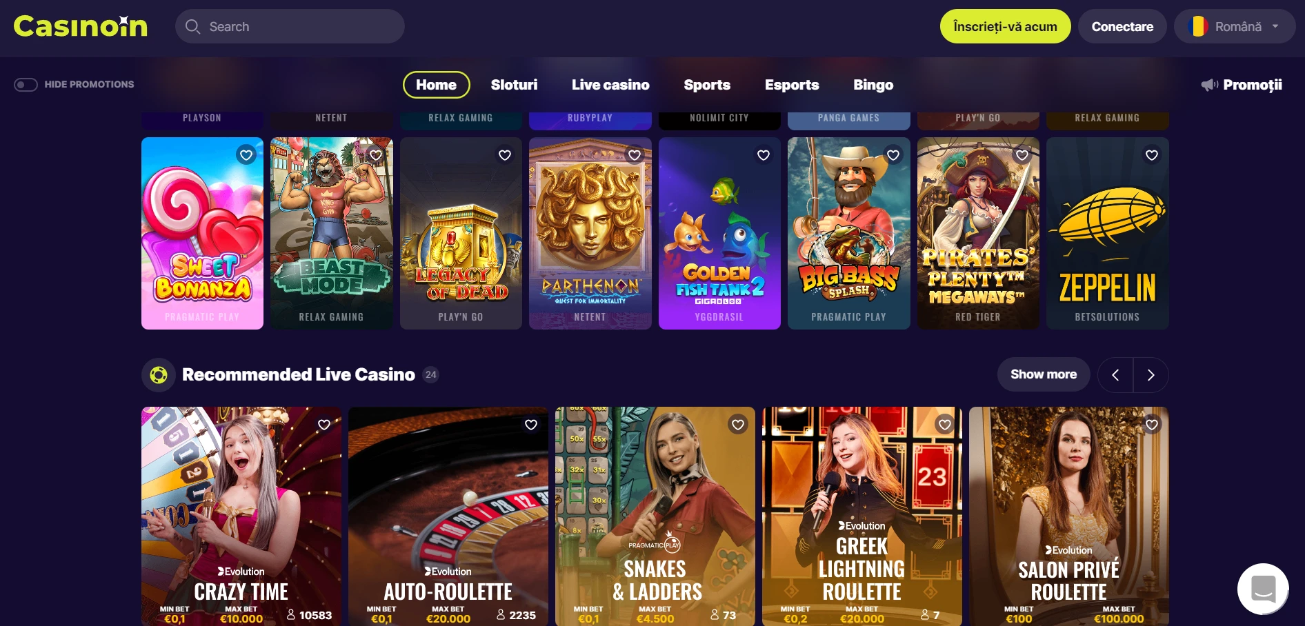 Casinoin Screenshot