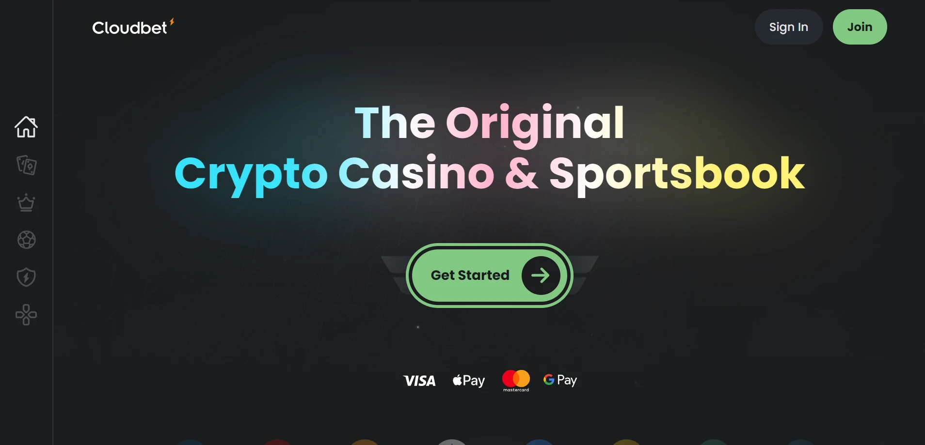 CloudBet Casino Screenshot