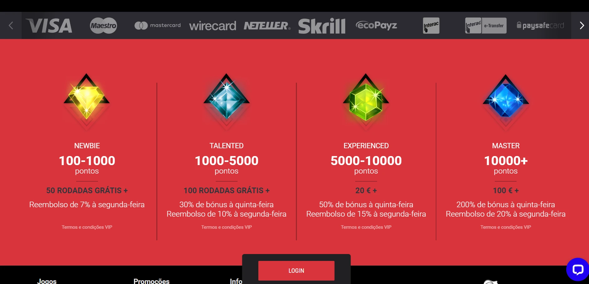 Cobra Casino Screenshot