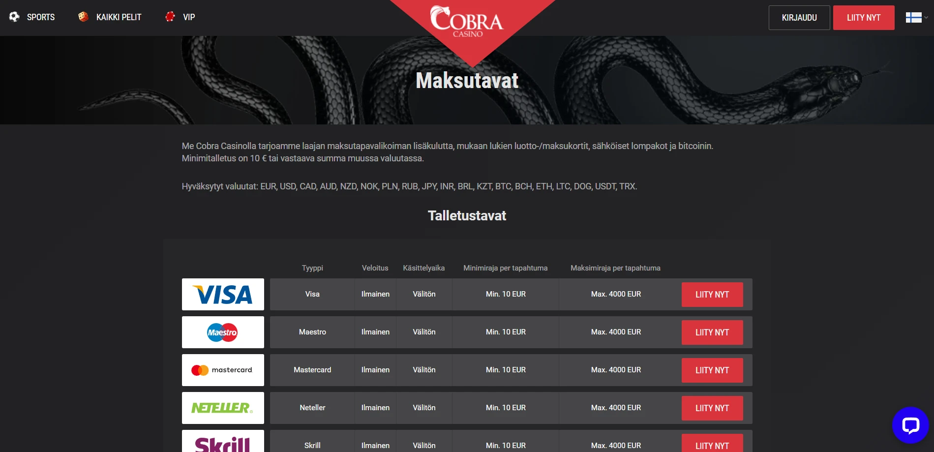 Cobra Casino