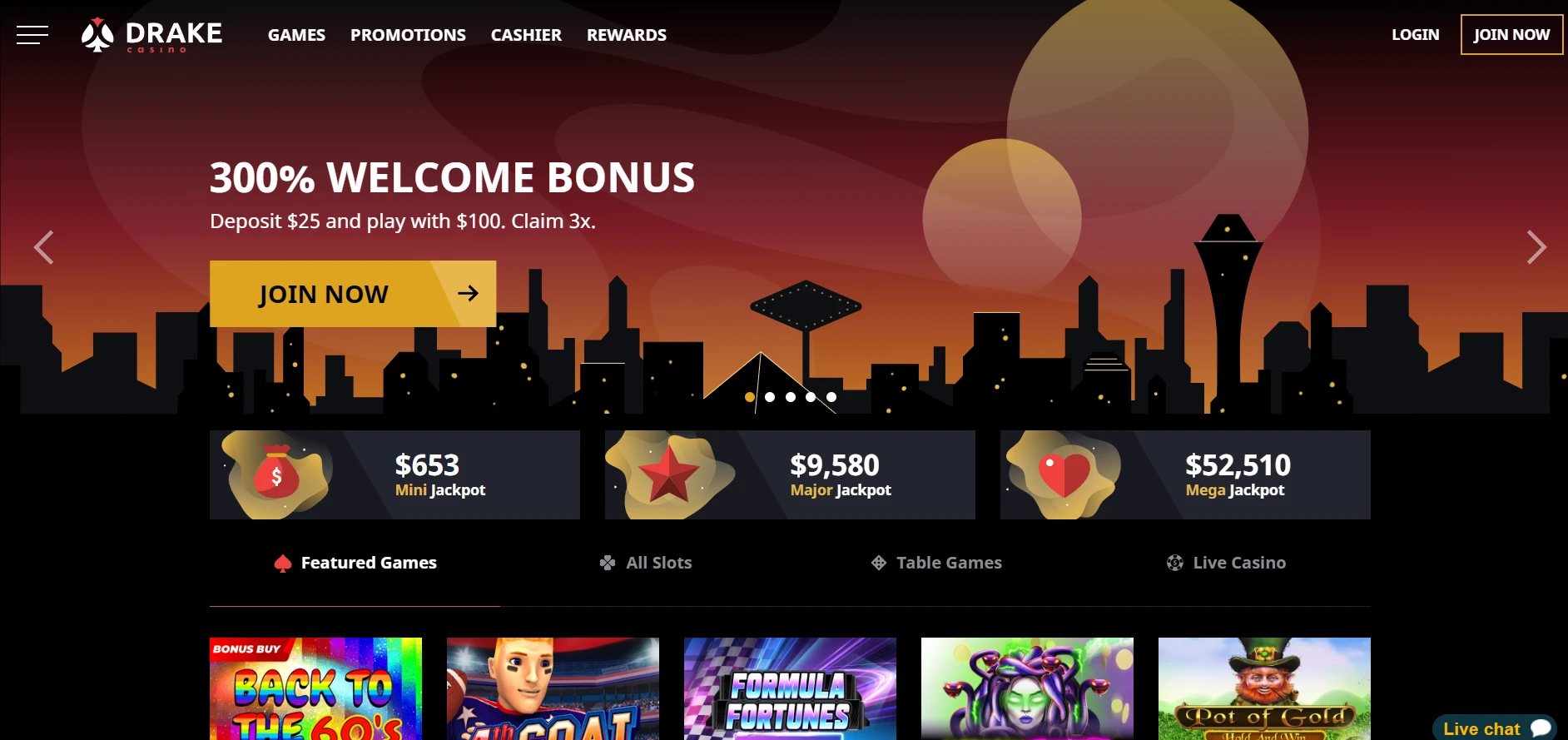 Drake Casino Screenshot