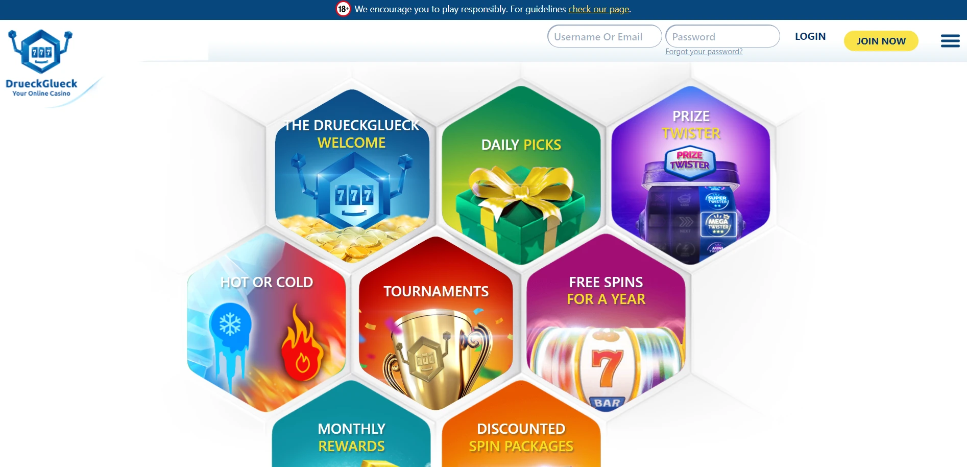 Drueckglueck Casino Screenshot