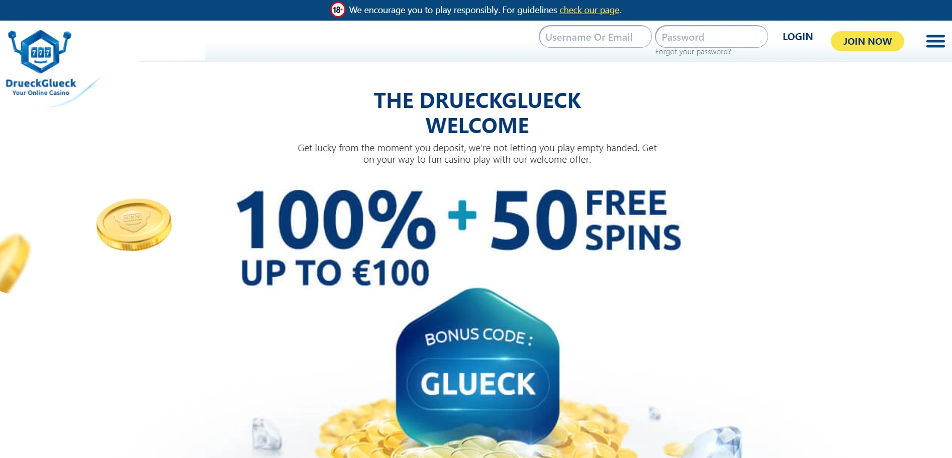 Drueckglueck Casino Screenshot