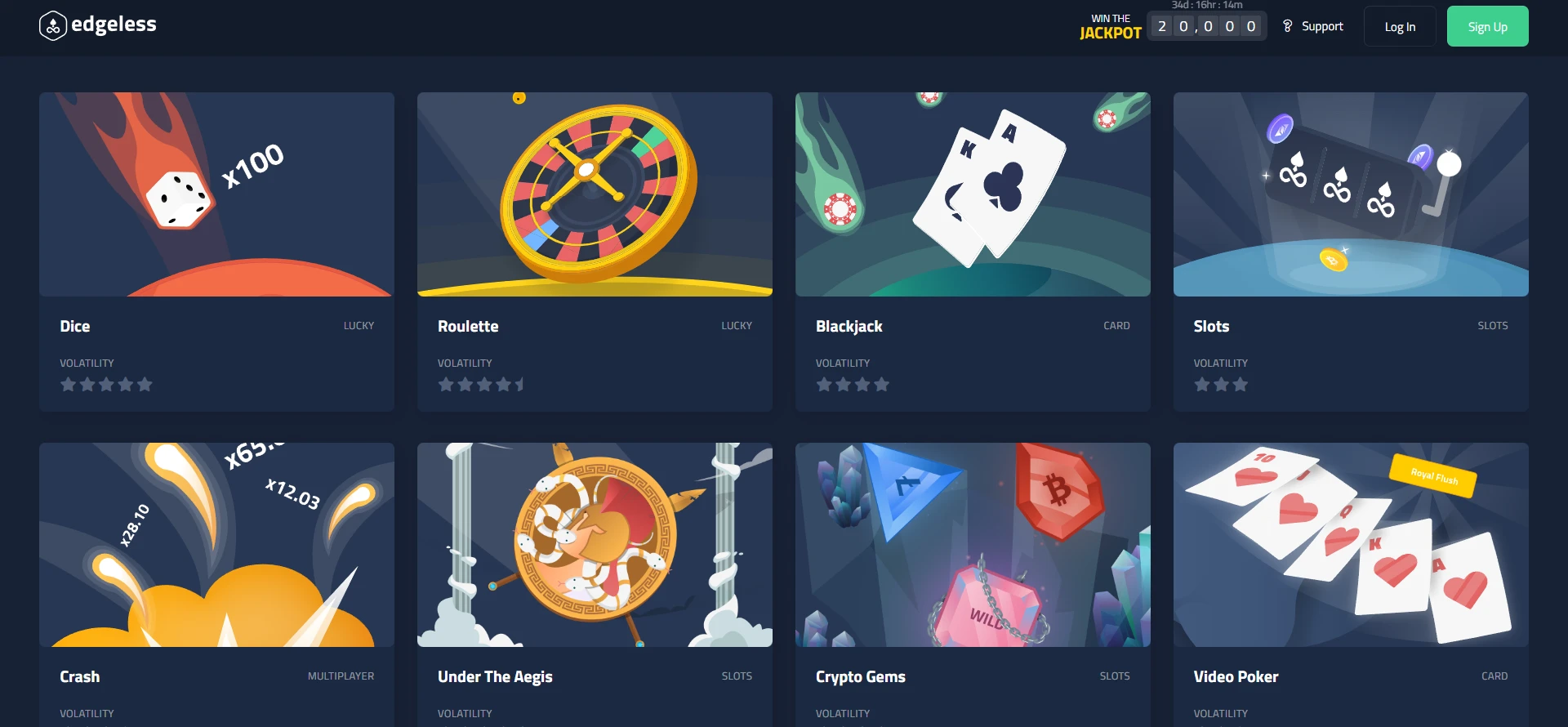 Edgeless Casino Screenshot