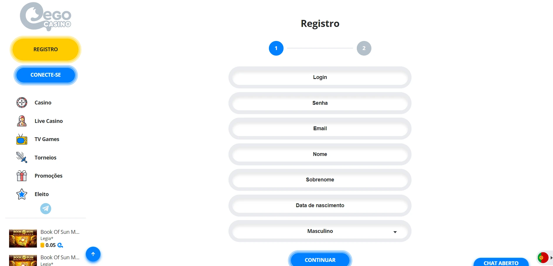 EgoCasino Screenshot