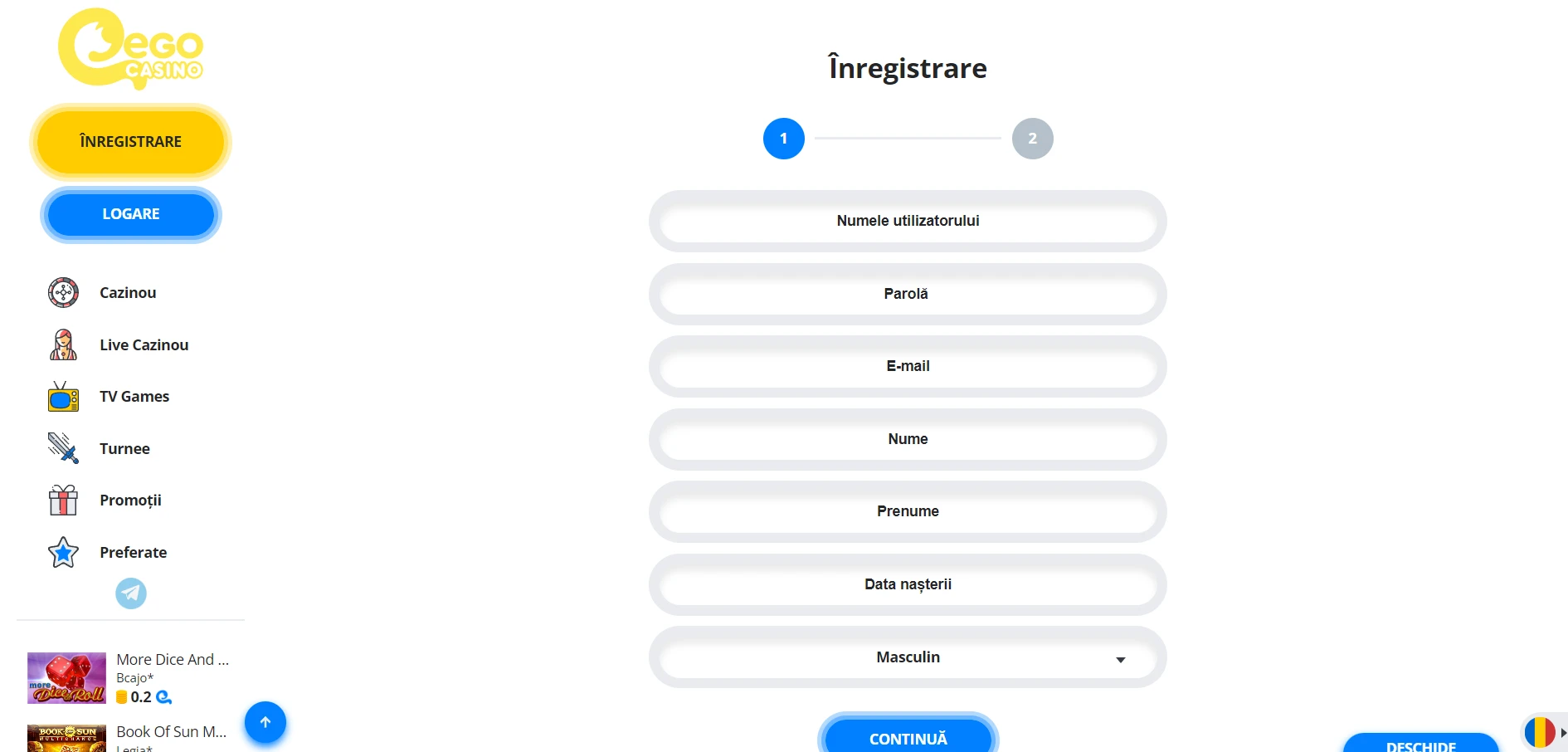 EgoCasino Screenshot