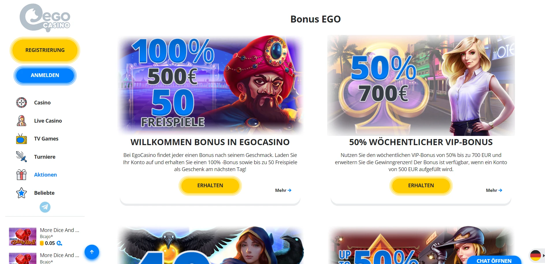 EgoCasino Screenshot