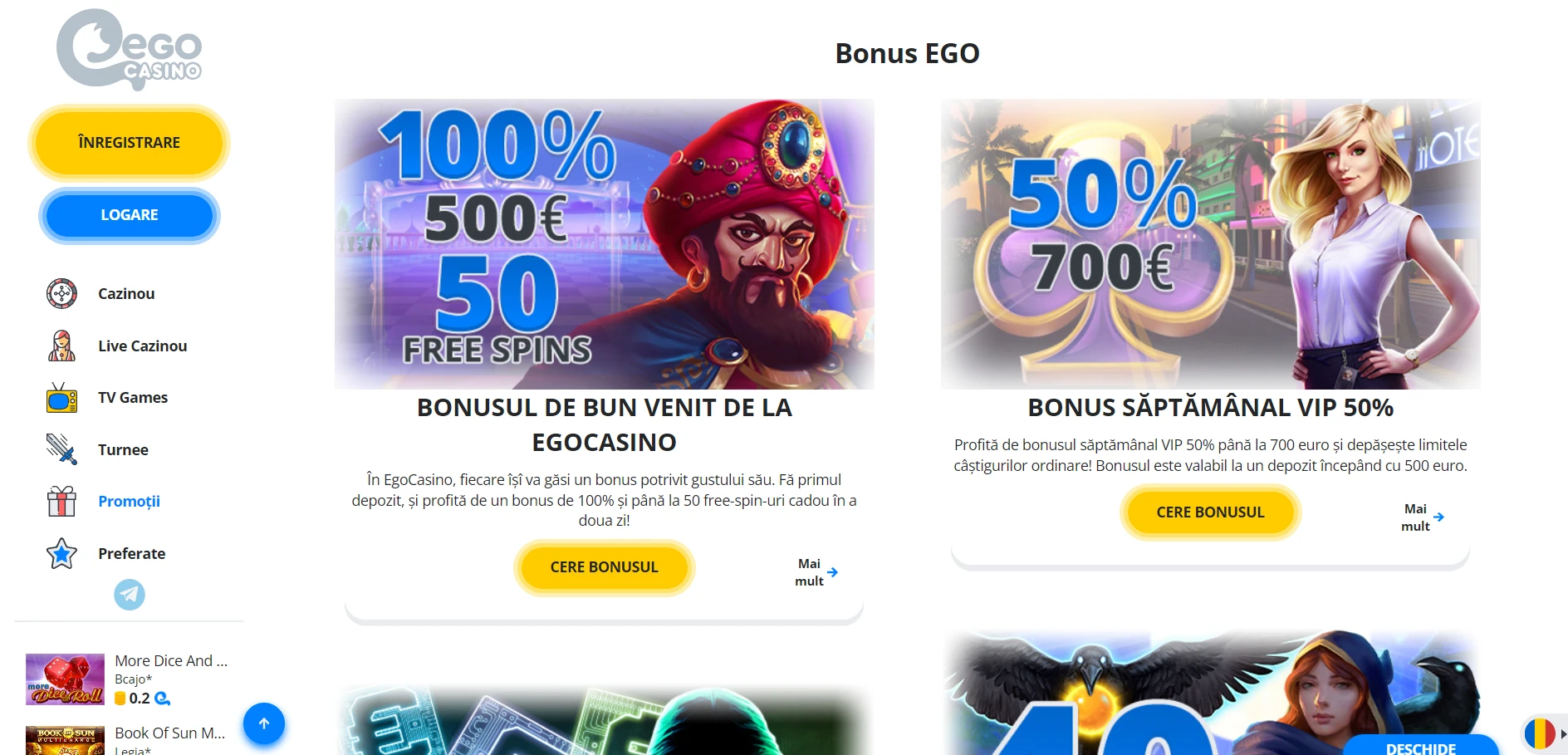 EgoCasino Screenshot