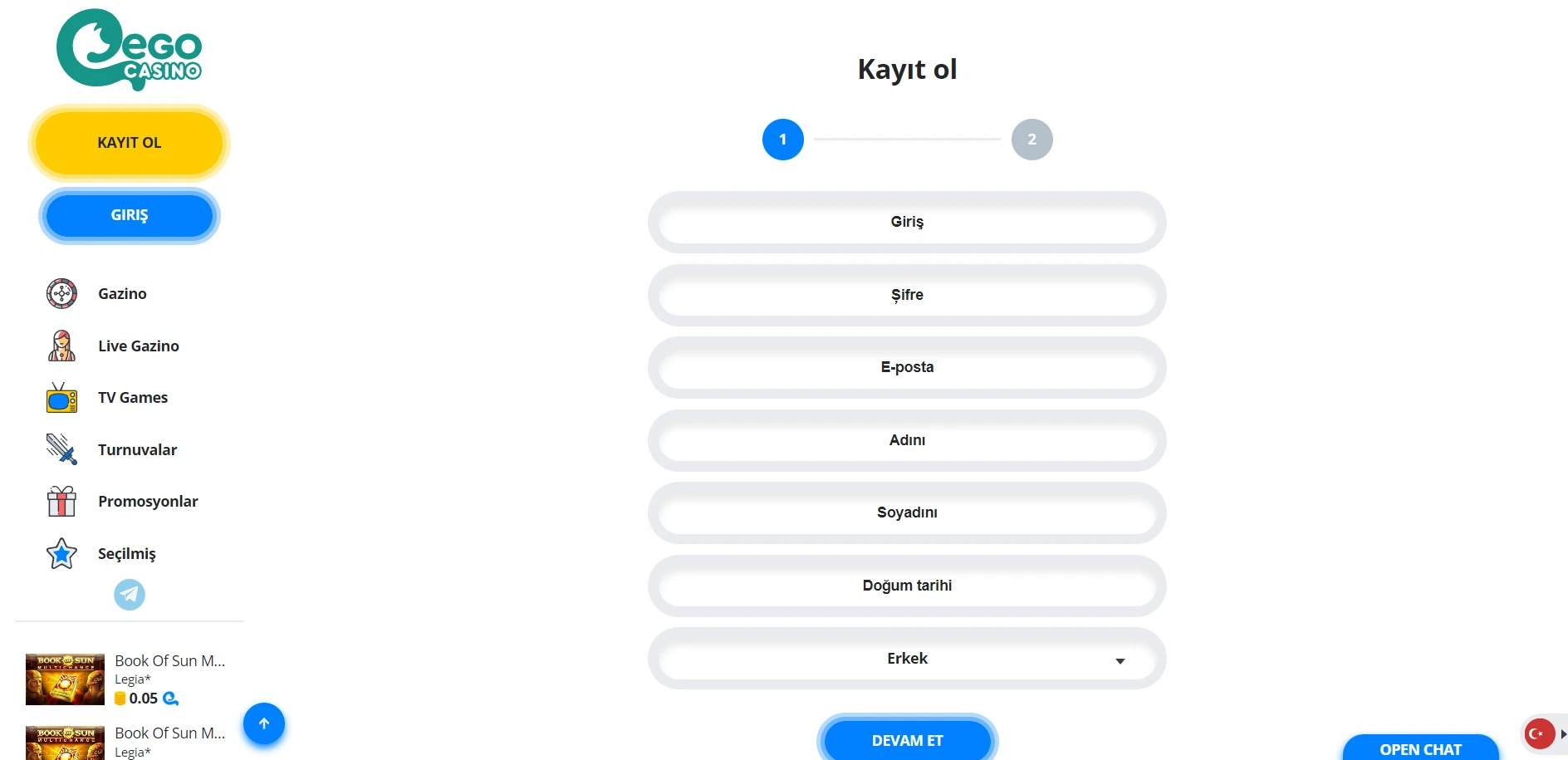 EgoCasino Screenshot