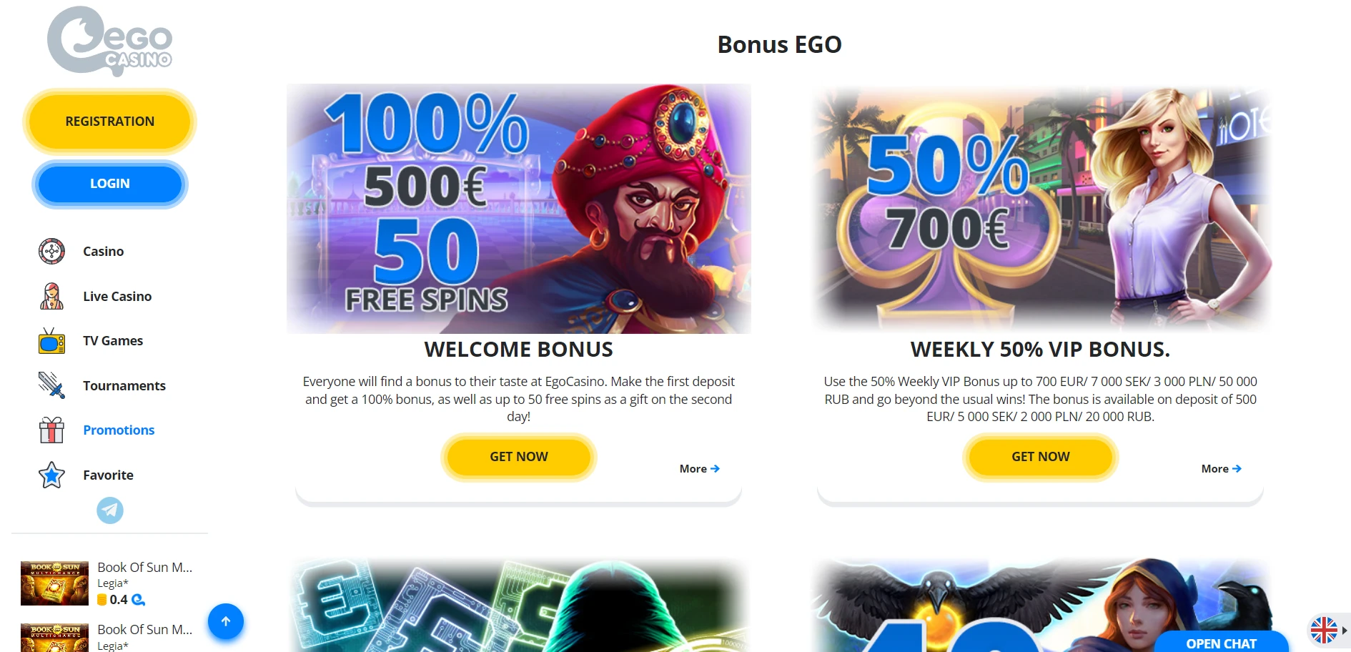 EgoCasino Screenshot