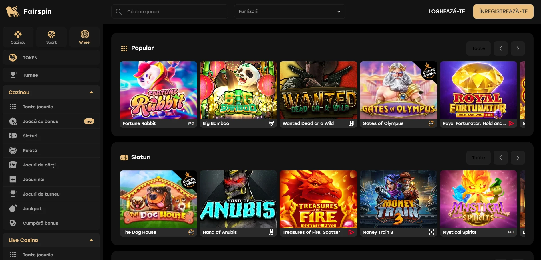 Fairspin Casino Screenshot