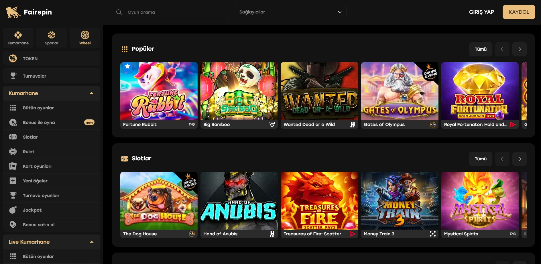 Fairspin Casino Screenshot
