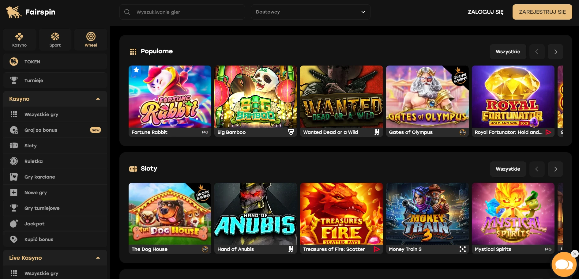 Fairspin Casino Screenshot