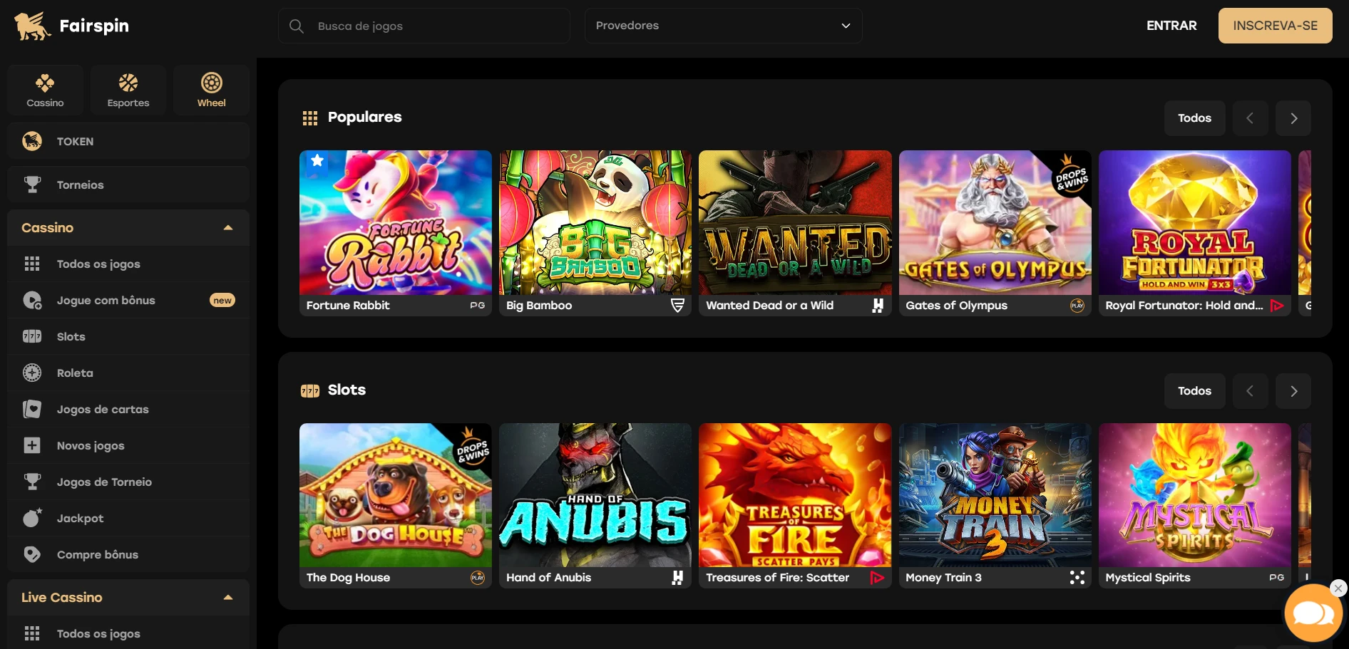 Fairspin Casino Screenshot