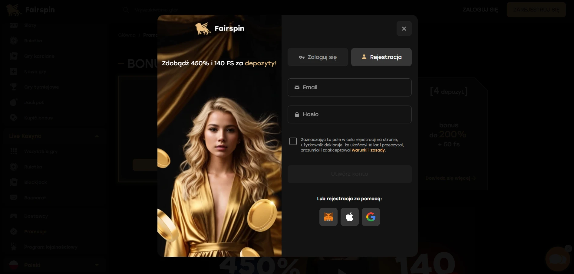 Fairspin Casino Screenshot