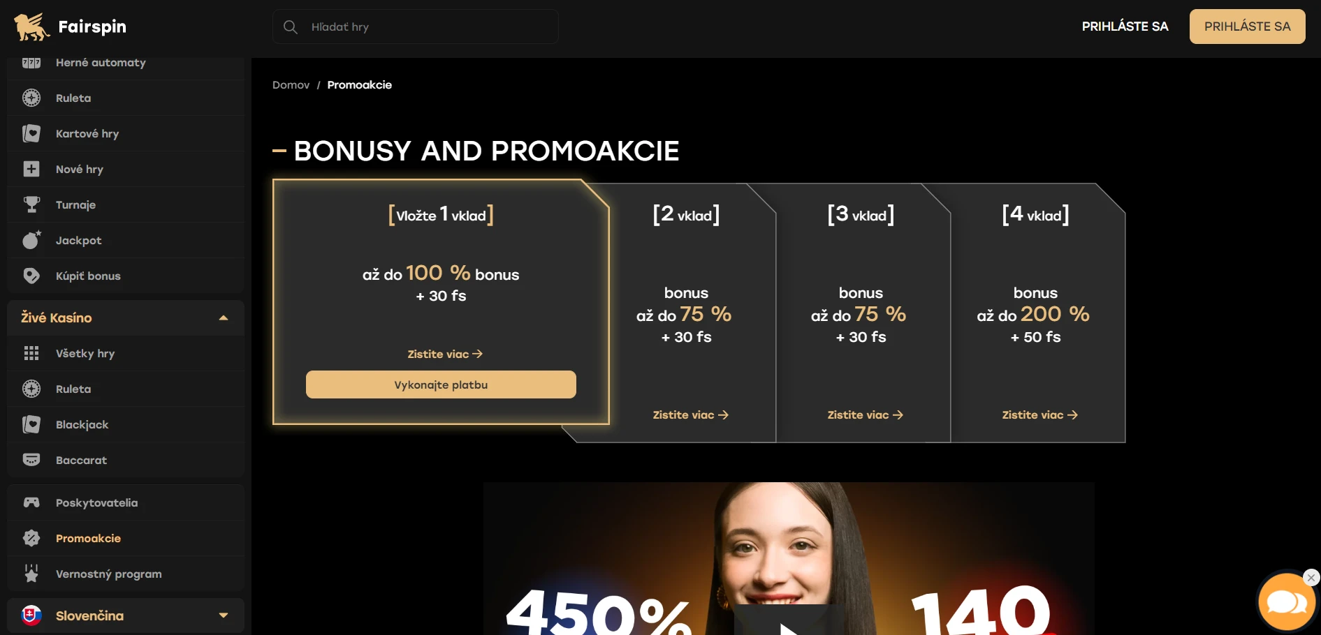 Fairspin Casino Screenshot