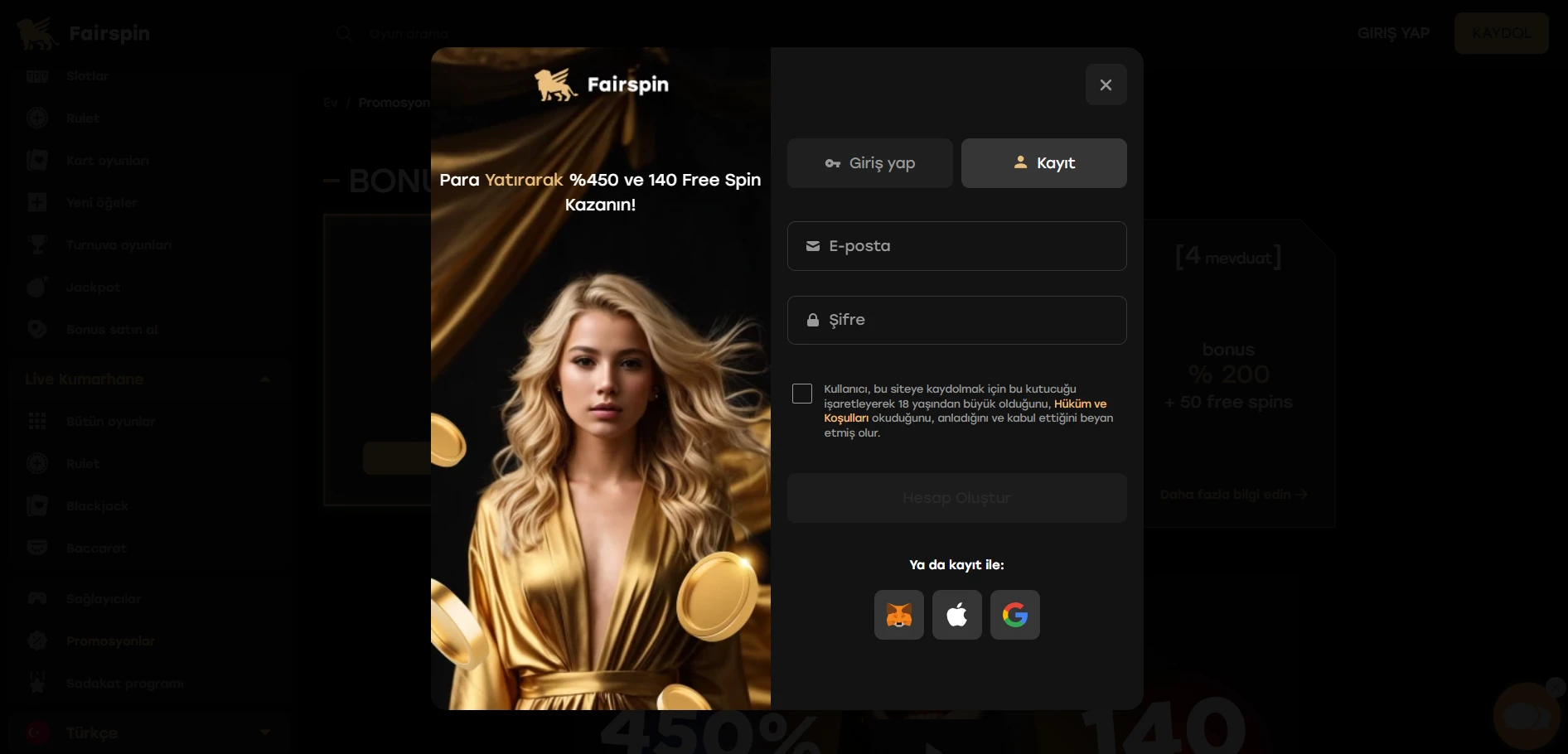 Fairspin Casino Screenshot