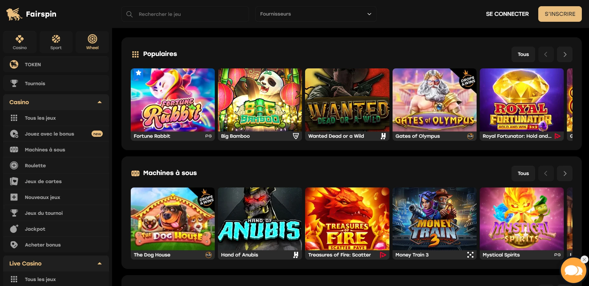 Fairspin Casino Screenshot
