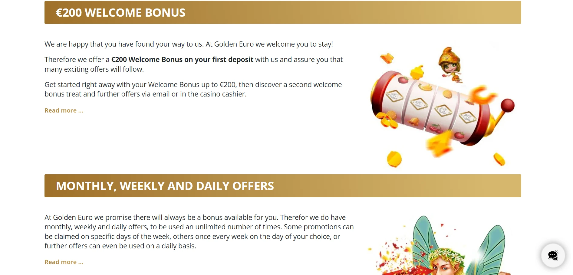 Golden Euro Casino Screenshot